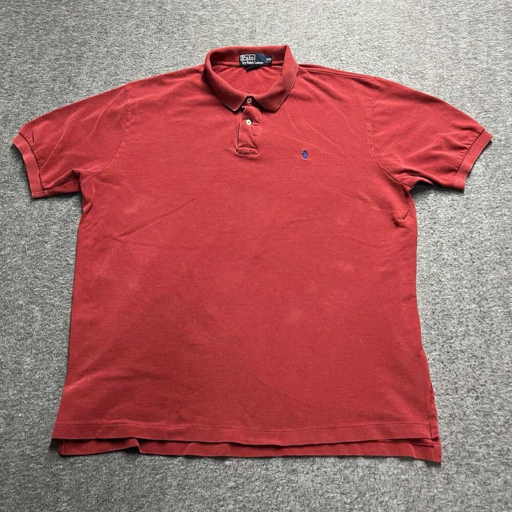Polo Ralph Lauren Shirt Mens XXL/2XL Red Polo Shirt Short Sleeve